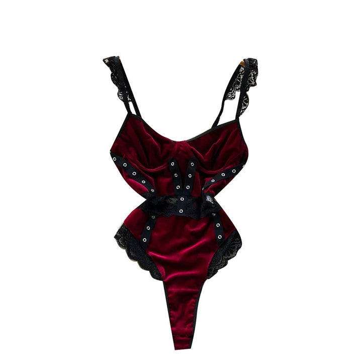 Chillgio Elite Heritage Luxe Velour Lace Bodysuit