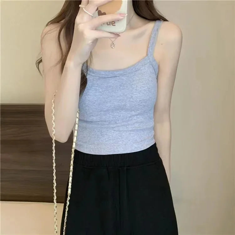 Premium Knitted Cotton Crop Top Women