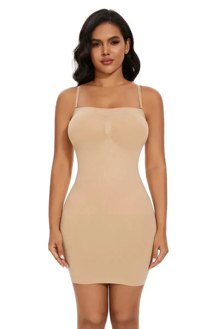 Off Shoulder Compression Body Shaper Dress For Women