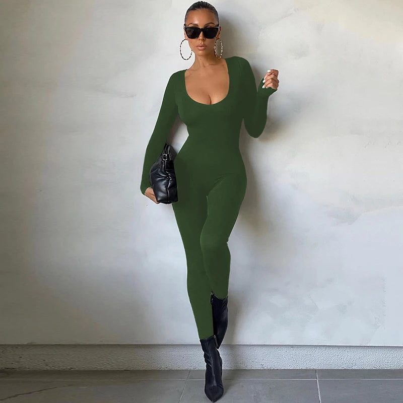 Hugcitar Premier Poly Elastic Knit Jumpsuit