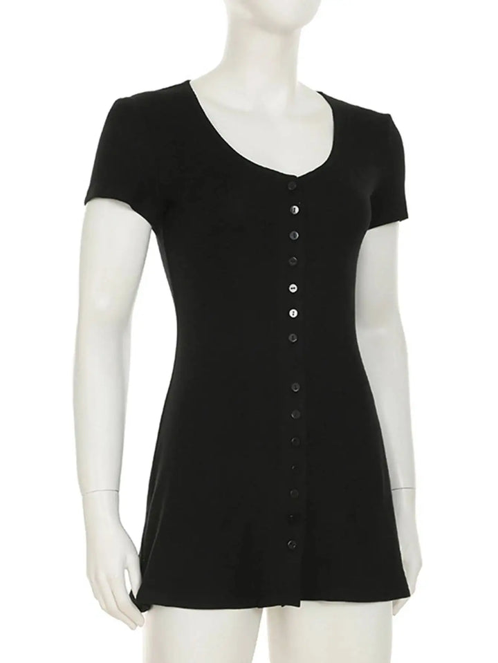 Luxury Black V Neck Mini Dress For Elegant