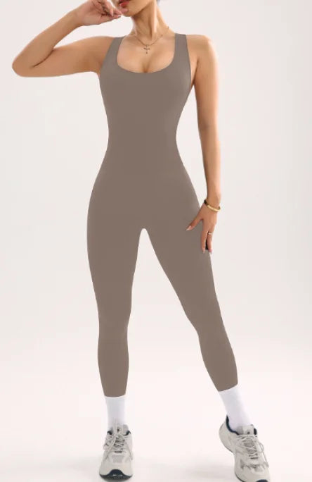 Seamless Ribbed Jumpsuit Premium Knit Bodycon
