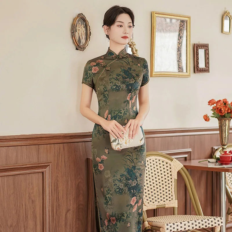Elegant Vintage Chinese Cheongsam For Party
