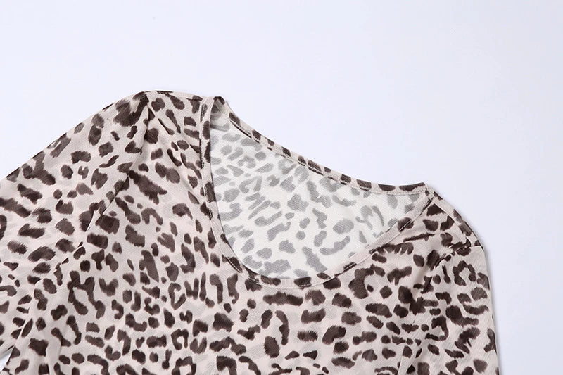 HuHugirl Premium Leopard Knitted Jumpsuit