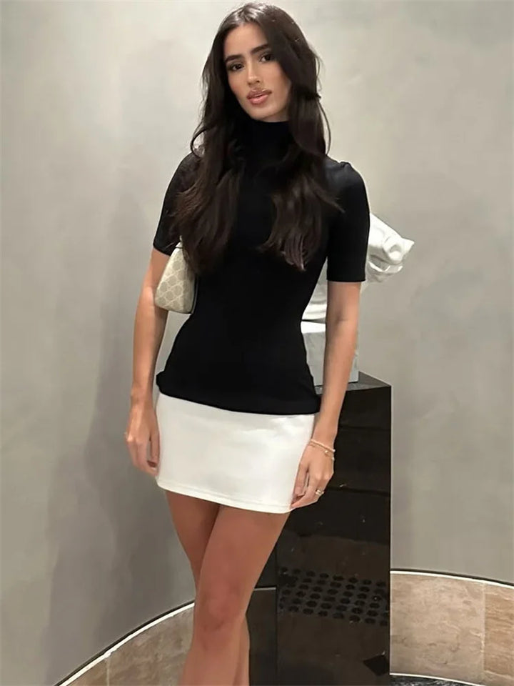 Tossy Premium Patchwork Mini Dress Runway