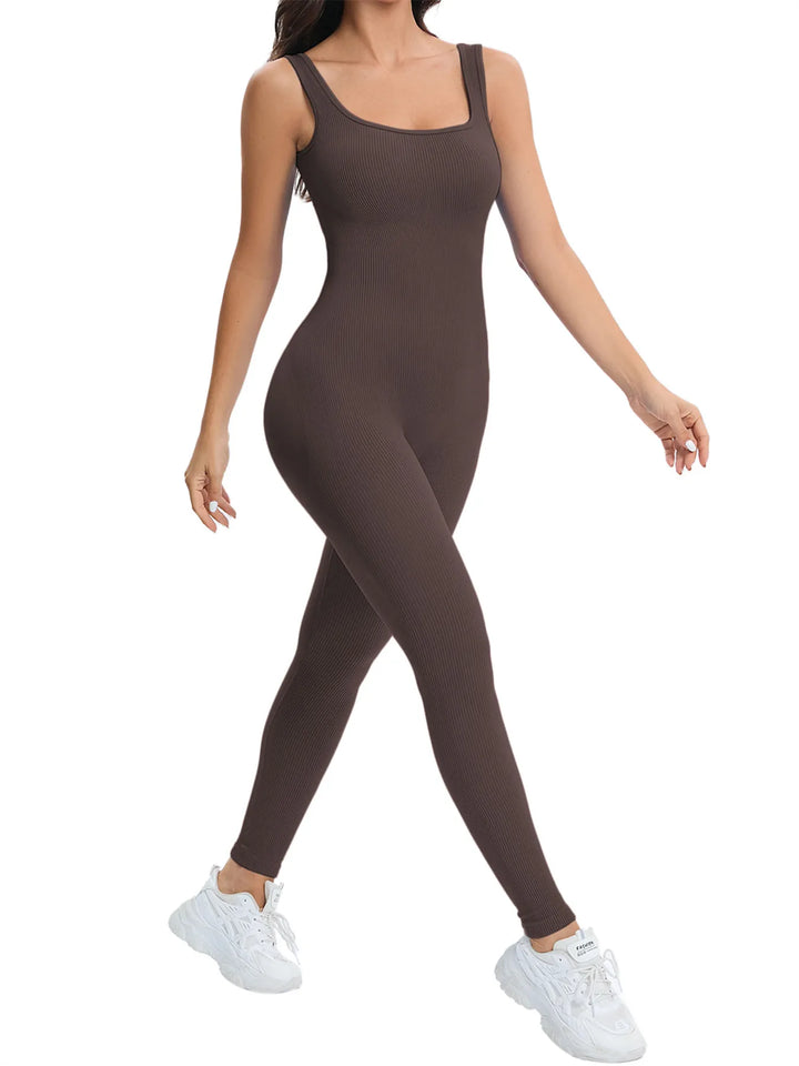 Seamless Ribbed Jumpsuit For Women. Feel Good Now