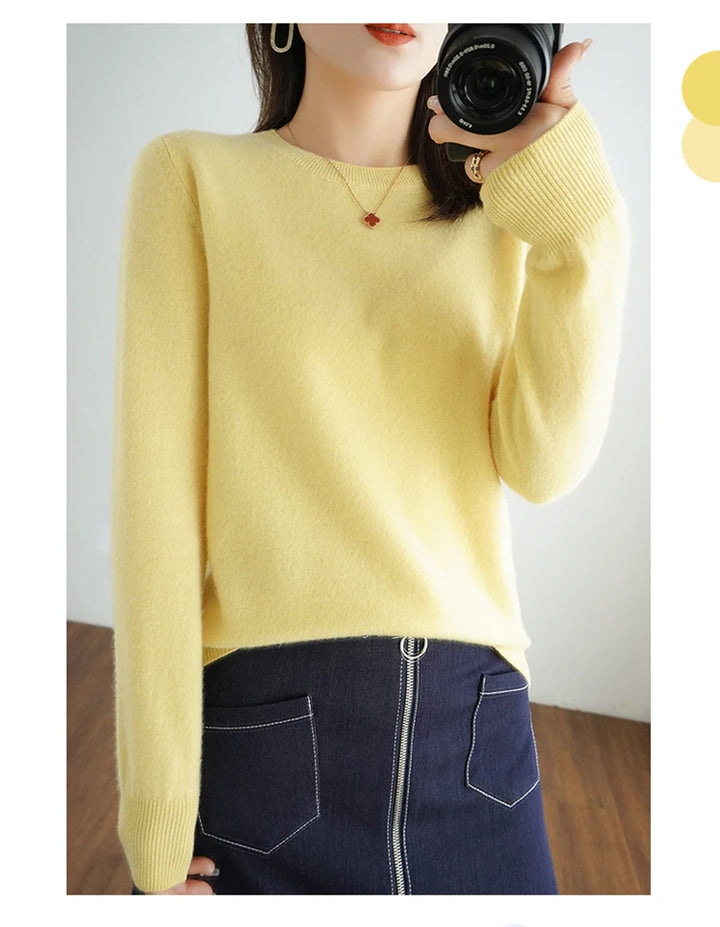 Exclusive Women 100 Pure Cashmere Crew Neck