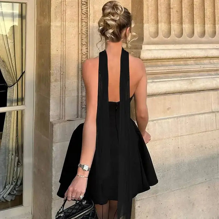 Avrilyaan Off Shoulder Backless A Line Party Dress
