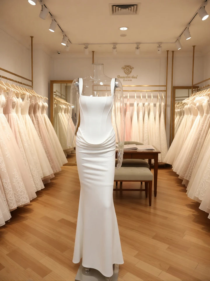 Elegant White Corset Maxi Dress For Party