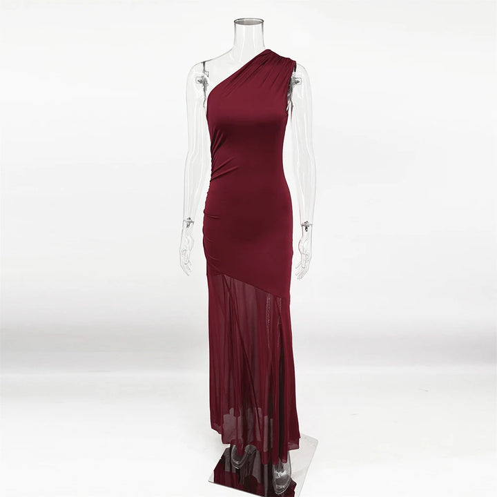 Chic Off Shoulder See Through Party Dress