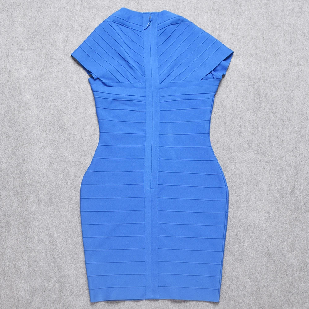 Beaukey Premium Stretch Bodycon Evening Mini Dress