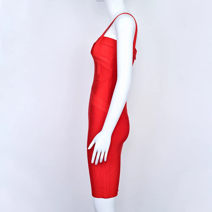 Beaukey Royal Blue Knit Bandage Dress Signature