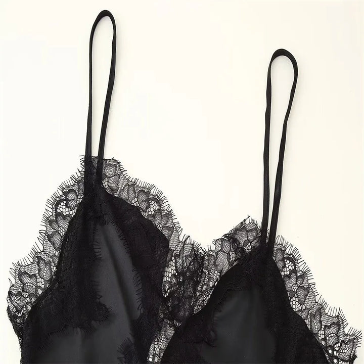 V Neck Asymmetrical Lace Camisole For A Chic