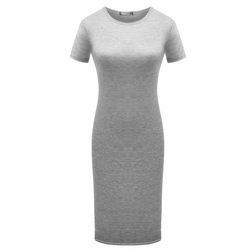 Summer Women Bandage Bodycon Knee Length Dress