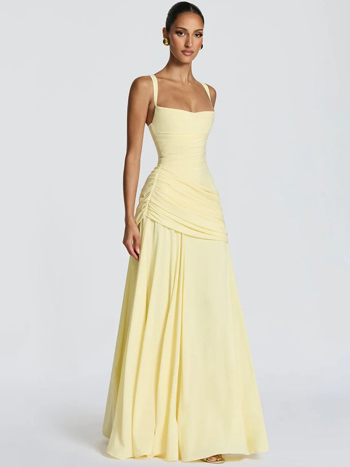 Mozision Strapless Backless Sexy Maxi Dress Women