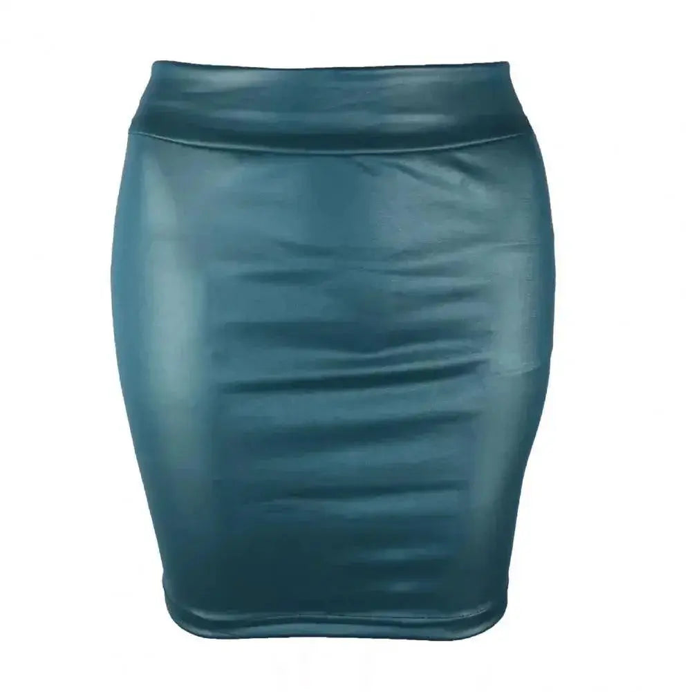 Faux Leather Bodycon Skirt Urban Chic Fashion Essential