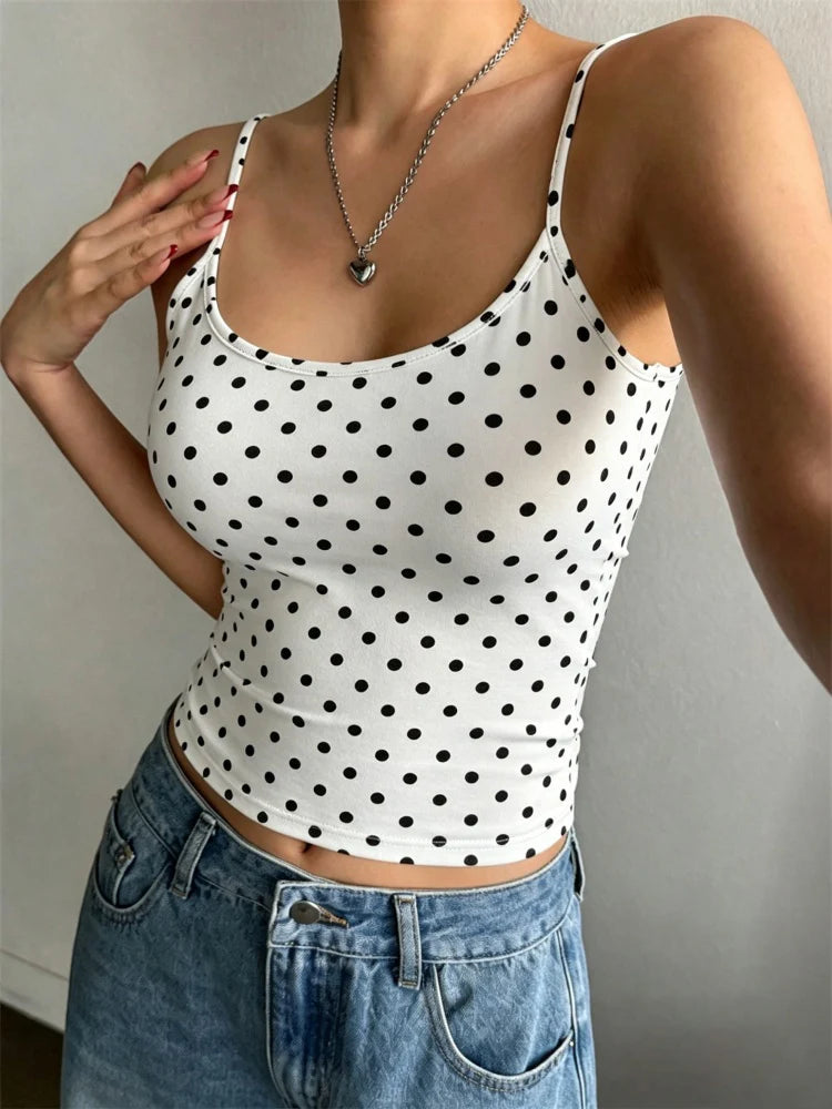 Phumee Y2K Backless Knit Crop Cami For Nightlife