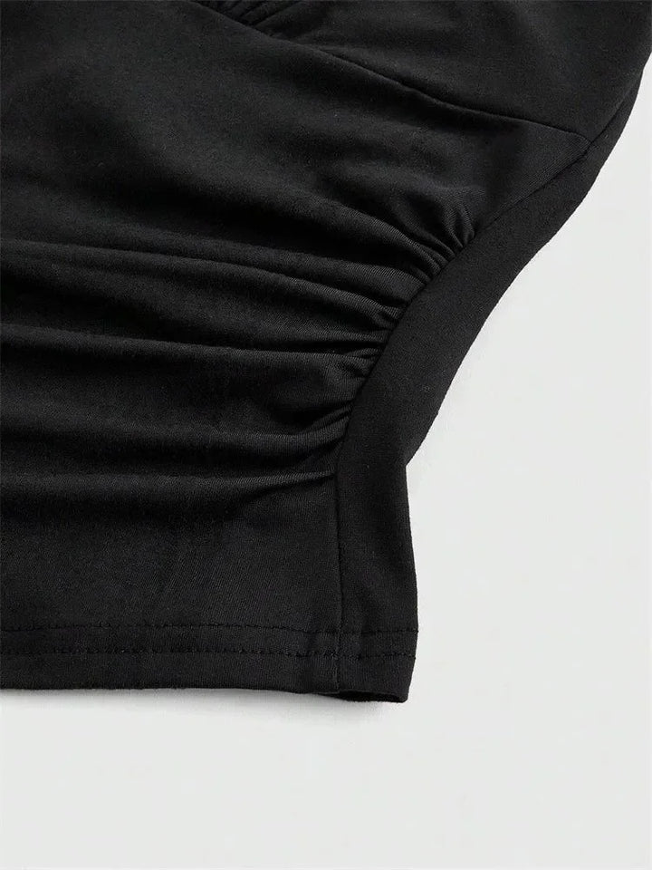 Soft Stretch Ruched Crop Top In Exclusive Fit