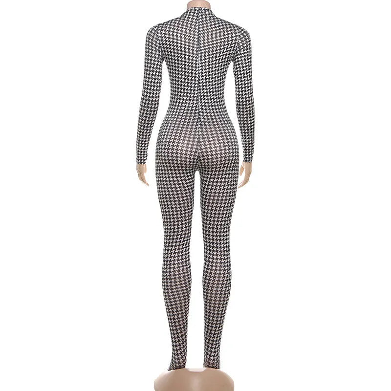 Luxury Platinum Blend Vintage Plaid Bodycon