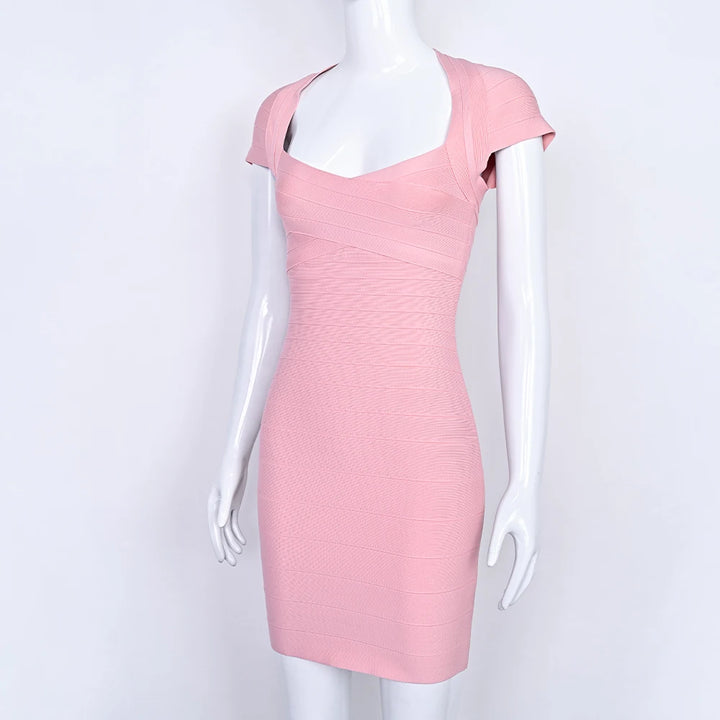 Beaukey Premium Stretch Bodycon Evening Mini Dress