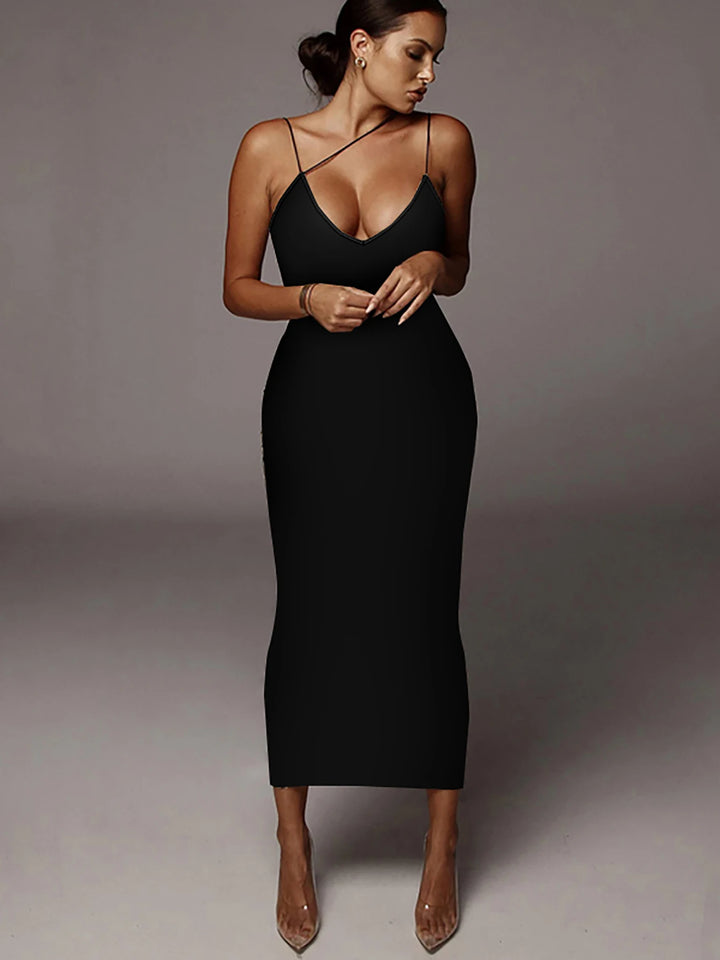 Stunning Leopard Print Bodycon Midi Dress For