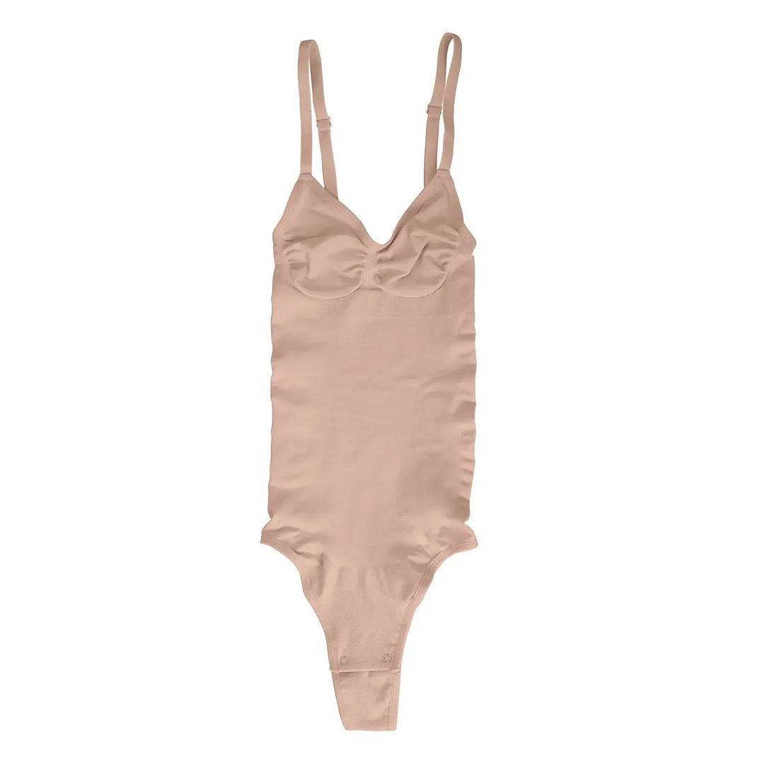 Seamless Thong Bodysuit for Women Slimming Shapewear