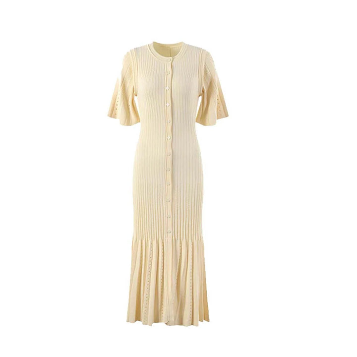 Charming Slim Mermaid Knit Dress For Elegant Summer Vibes