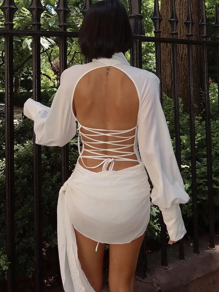 Weird Puss Limited Edition Backless Mini Dress