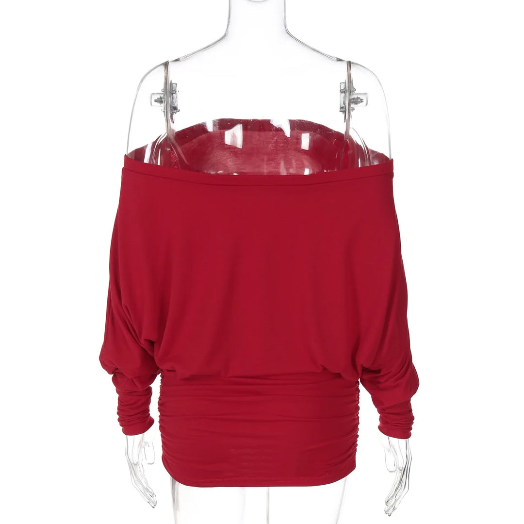 Chic Off Shoulder Sheer Mini Dress For Elegant