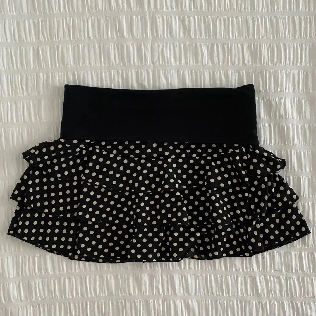 Cute Sweet Millennium Spice Girls Lace Mini Skirt Trendy Elegant Vintage Harajuku Skirt Subculture Fashionable Female Slim Skirt