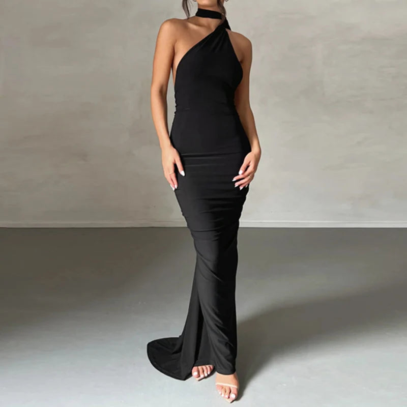 Todoblack Neon Y2K Signature Bodycon Maxi Dress