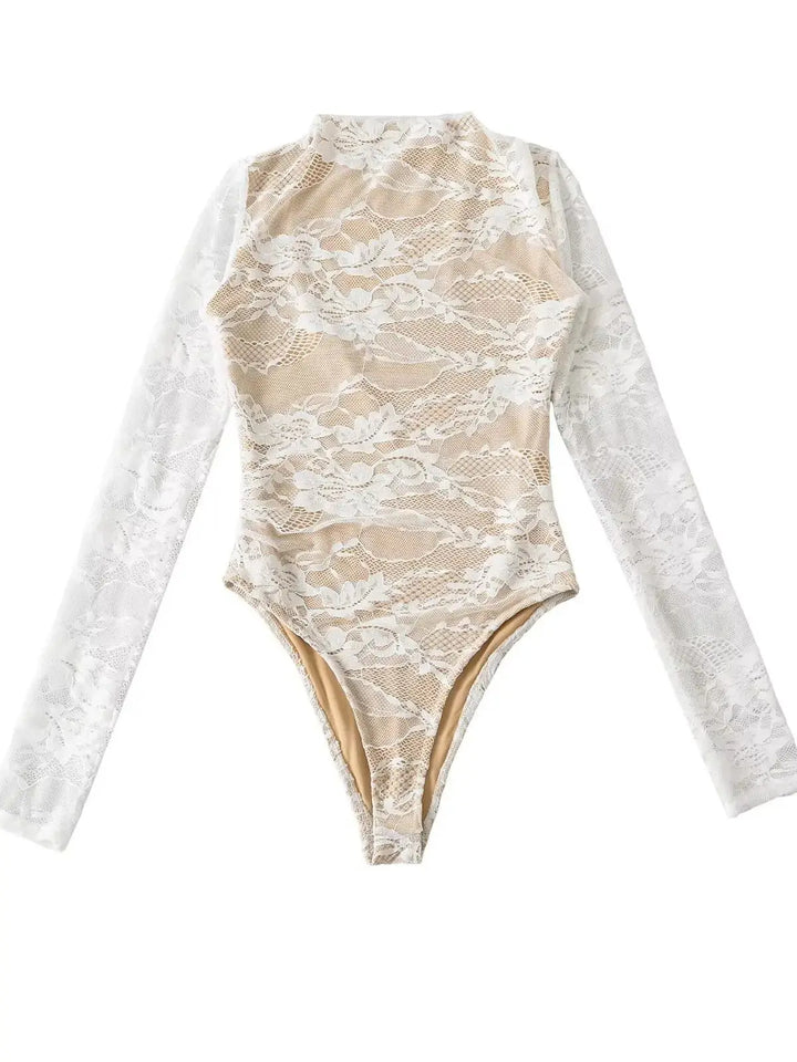 Elegant Lace Bodysuit Jumpsuit Women Summer