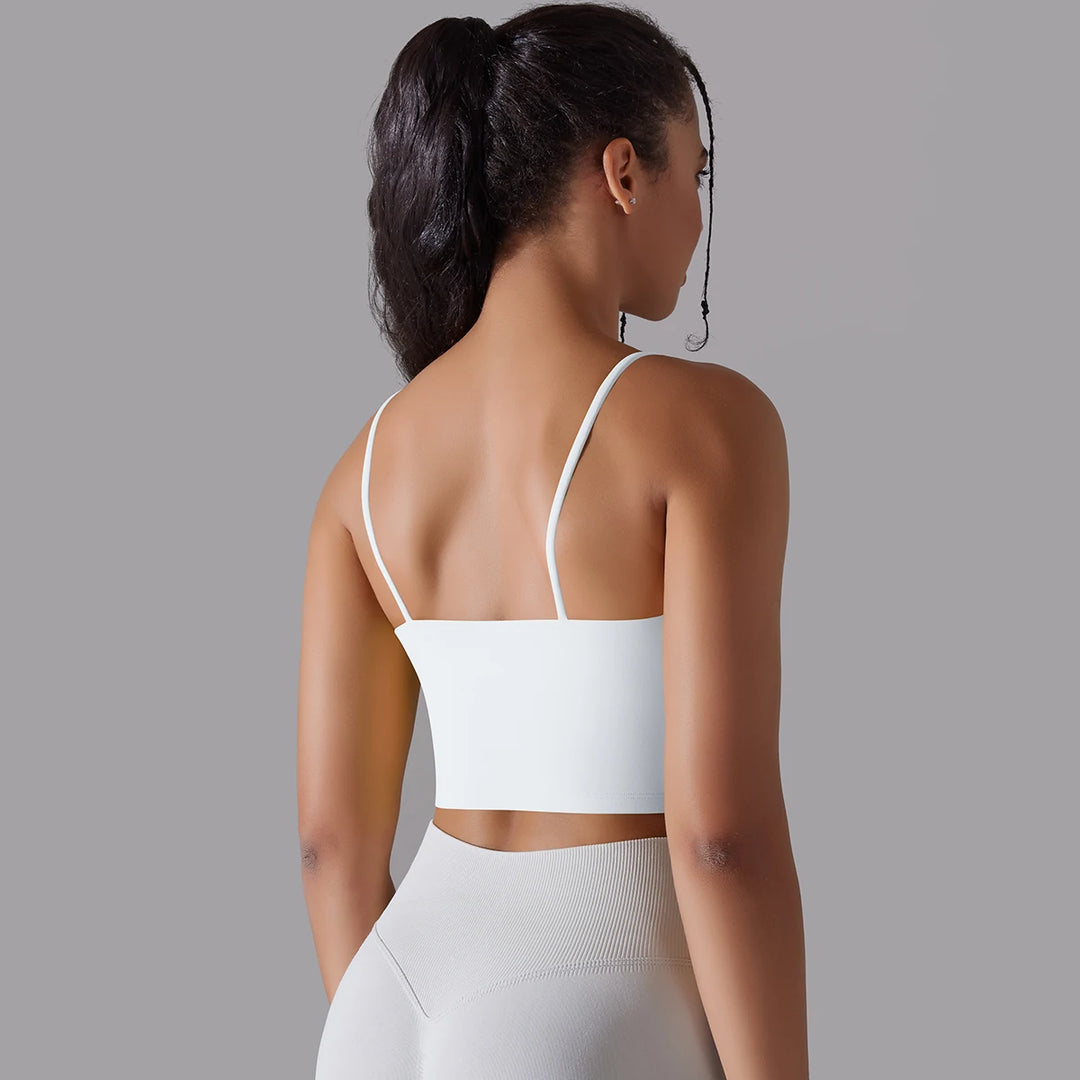 Women Yoga Bra Sports Underwear Soft Running Quick DryTank Top Fitness Gym Padded Bralette Shockproof Bra Beautiful Back