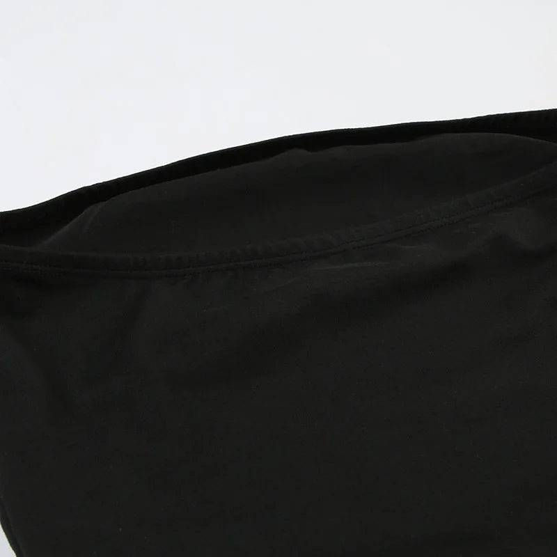 Dozw Exclusive Vintage Gothic Black Knit Tube Top