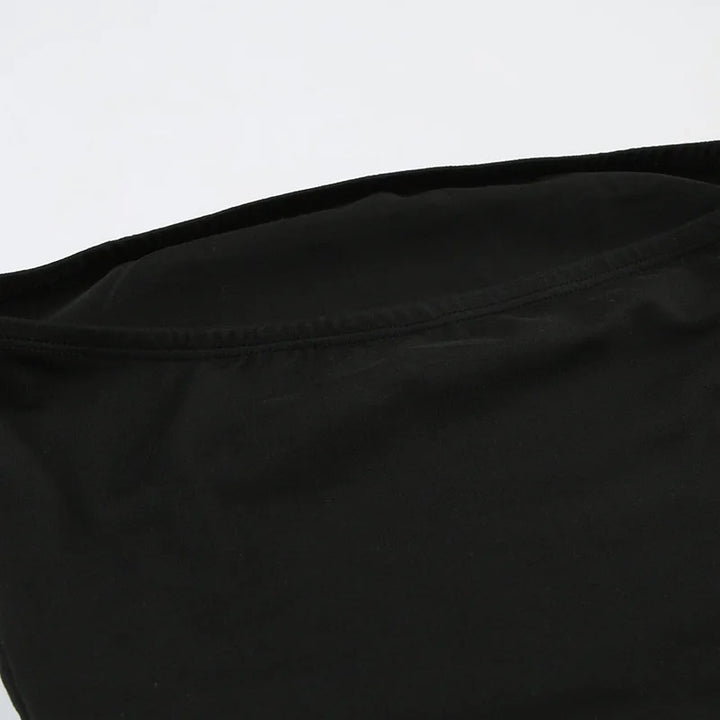 Dozw Exclusive Vintage Gothic Black Knit Tube Top