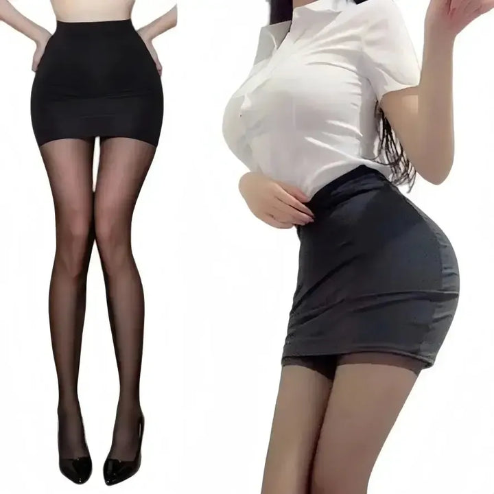 2026NEW High Waist Sexy Casual Black White Bodycon Pencil Mini Skirts Wrap Hip silk Short Skirt for Women Night Club Wear summer