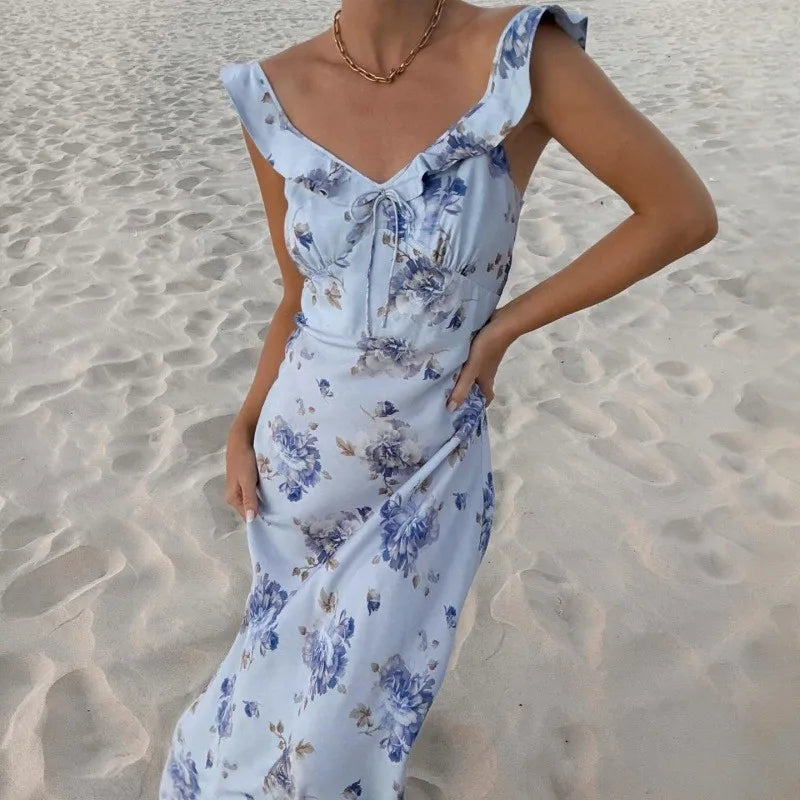 Summer Flower Printed Women&