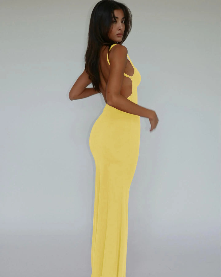 Lux Y2K Knit Maxi Dress Premium Fit