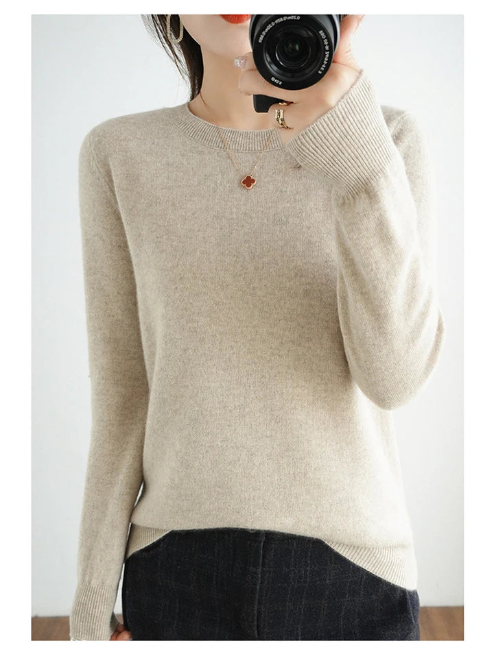 Exclusive Women 100 Pure Cashmere Crew Neck