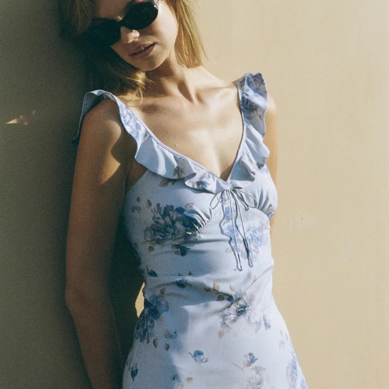 Exclusive Cryptographic Floral Maxi Dress With