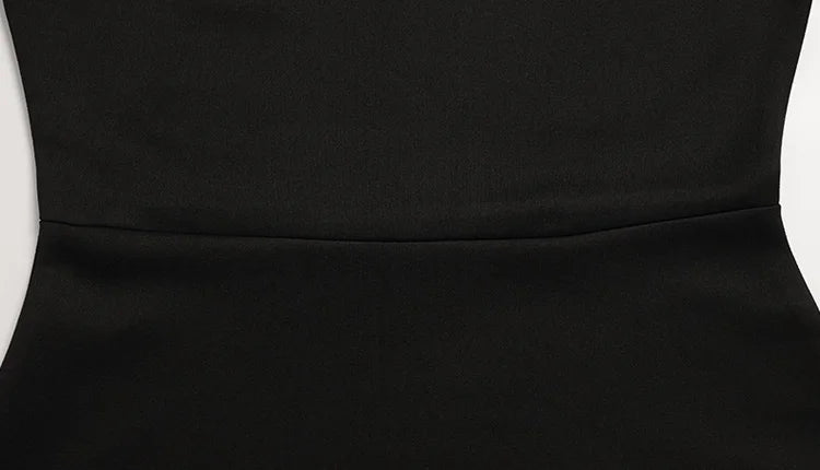 Sculptural Black Lace Sheath Dress Elevates Your