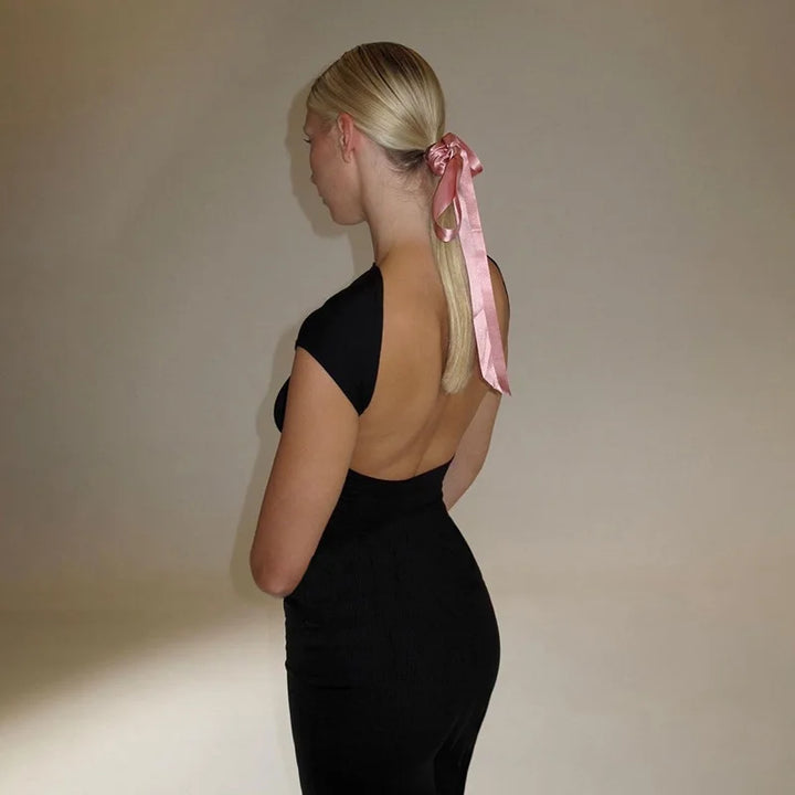 Signature Knit Long Dress Slim Fit Spring 2024