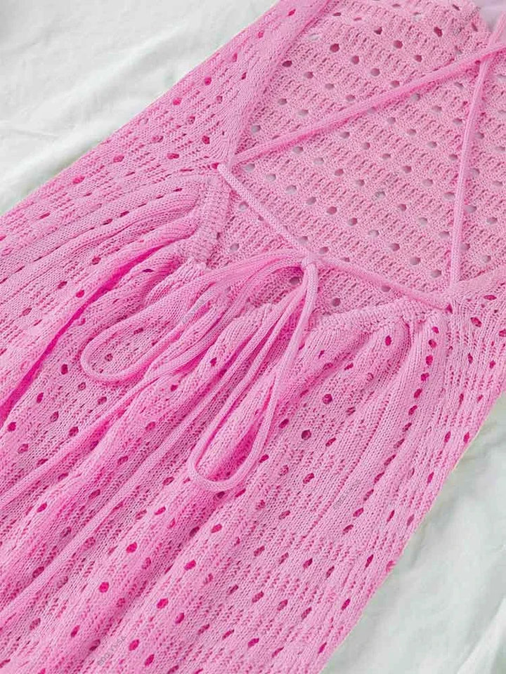 Luxury Edolynsa Knit Resort Maxi Dress With