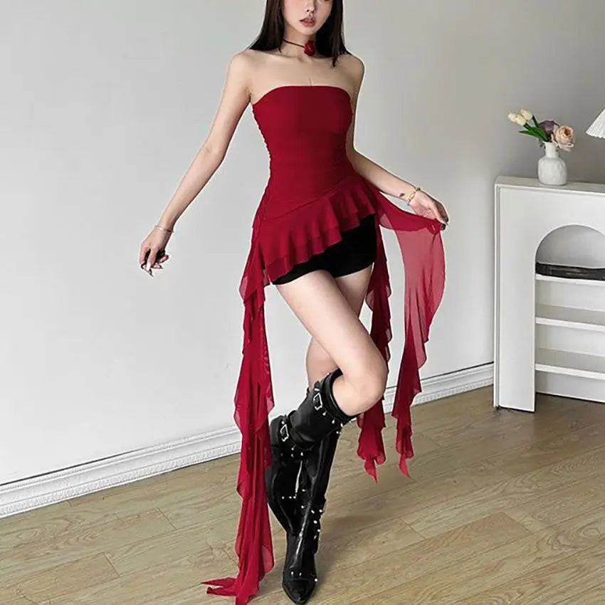 2025 Luxe Off Shoulder Tatting Tank Top