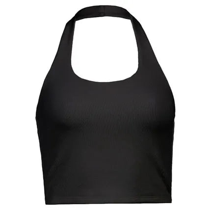 Soft White Premium Cotton Halter Top Women Elite