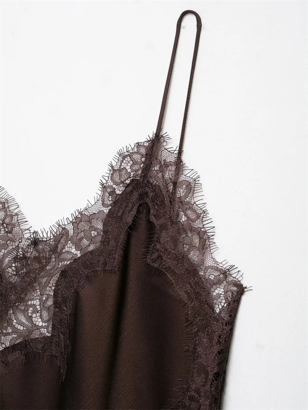V Neck Asymmetrical Lace Camisole For A Chic