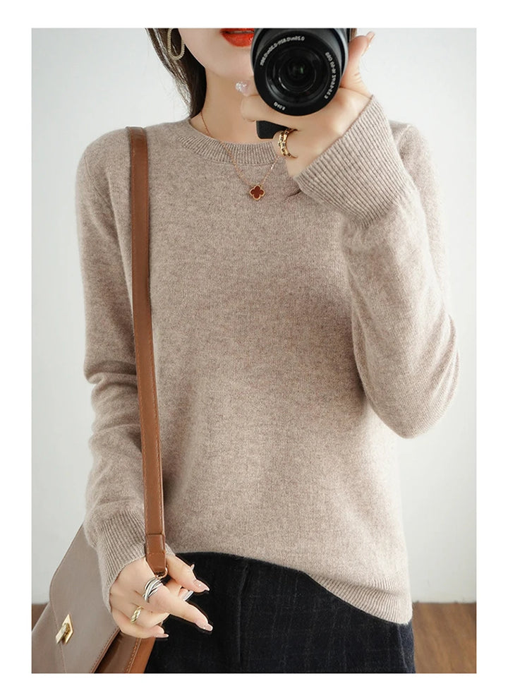 Exclusive Women 100 Pure Cashmere Crew Neck