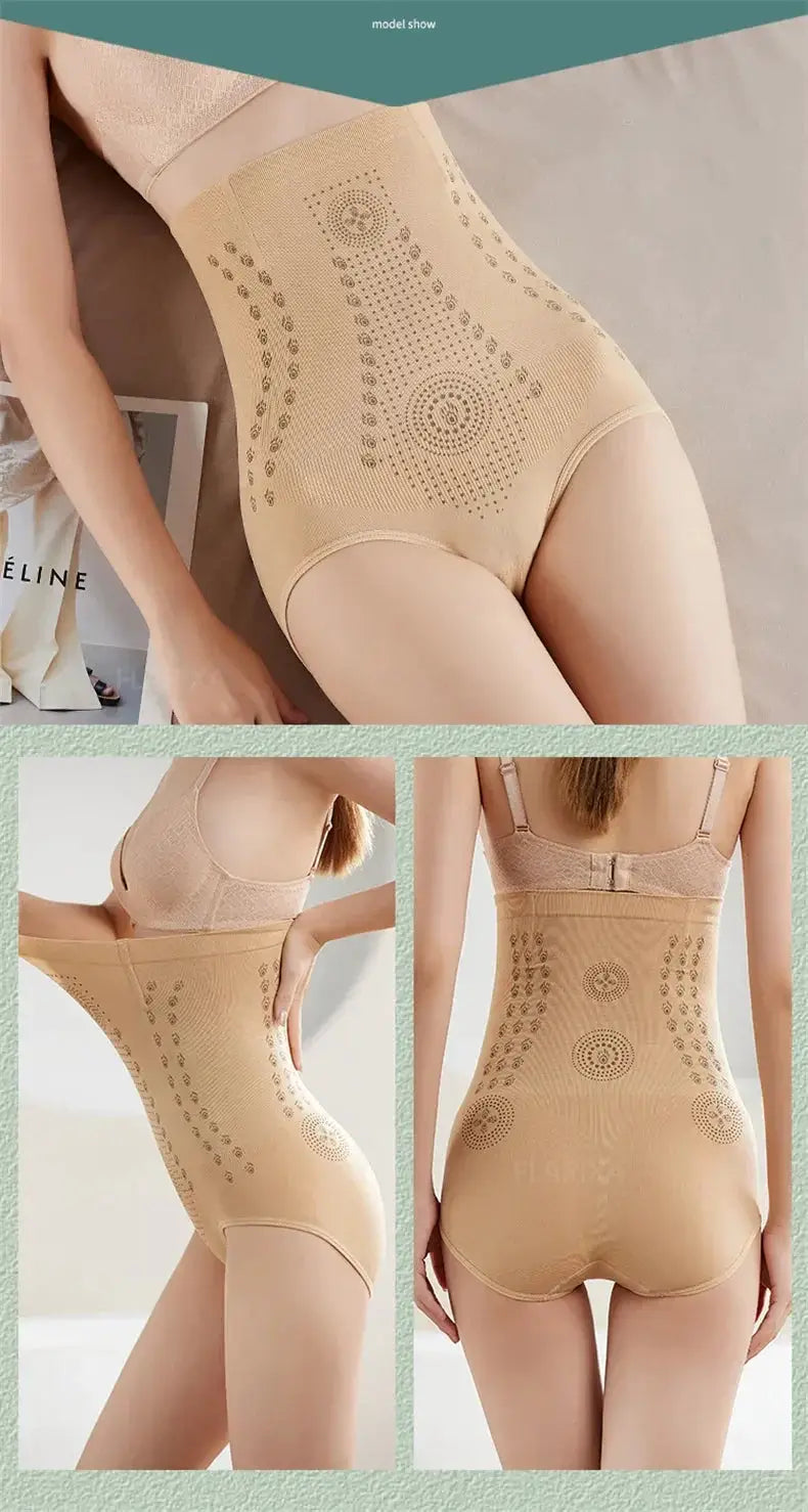 Flarixa Women High Waist Tummy Control Seamless Briefs