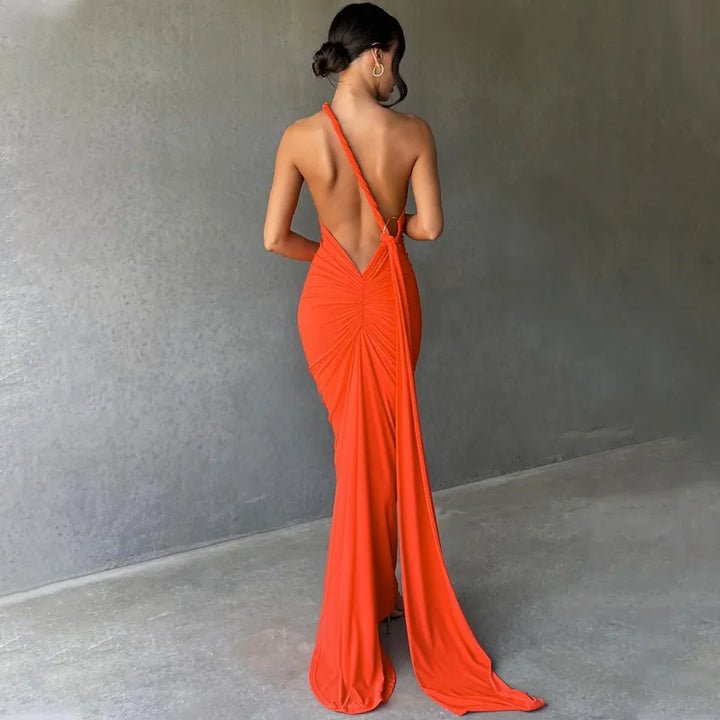 Todoblack Neon Y2K Signature Bodycon Maxi Dress