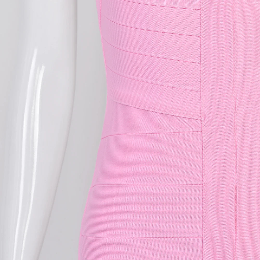 Luxury Signature Knit Plunge Dress For Elegant